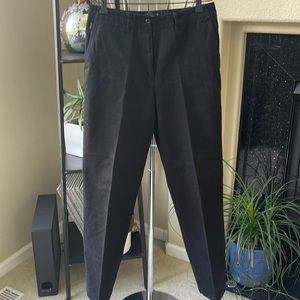 Lauren black cotton denim pants. EUC